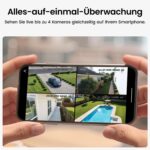 aosu Solar Überwachungskamera 4er Set mit aosuBase – 360° PTZ, 2K, Auto-Tracking, Farb-Nachtsicht – Bild 3