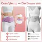 Comfytemp Wärmegürtel 16x150cm mit 5000mAh Akku – Kabellos für Bauch & Rücken – Bild 7