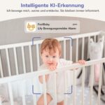 jeeber Babyphone mit 2 Kameras – 2K WLAN Videofon mit 360° Schwenk & HDR-Nachtsicht – Bild 4