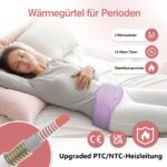 Comfytemp Wärmegürtel 16x150cm mit 5000mAh Akku – Kabellos für Bauch & Rücken – Bild 2