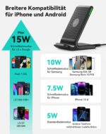 INIU Wireless Charger 2er Set mit 15W Schnellladung – Kabellose Ladestation für iPhone & Samsung – Bild 9