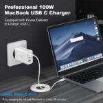 Ailawuu 100W USB-C Schnellladegerät mit 3 Ports – GaN-Technologie für iPhone, Samsung & MacBook – Bild 3