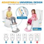 Orzbow 2-in-1 Kinder-Toilettensitz mit Treppe – Höhenverstellbar & Rutschfest – Bild 4