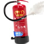 König Feuerlöscher Pulver 6 kg ABC – DIN EN 3 Dauerdruck mit Wandhalterung