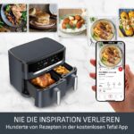 Tefal Dual Easy Fry XXL 11L Doppelkammer-Heissluftfritteuse – 2 Schubladen, 7 Programme, Extra-Crisp – Bild 6