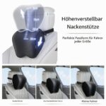 Crofy 2er-Set Autonackenkissen mit Memory-Schaum – Ergonomische Nackenstütze für sichere Autofahrten – Bild 3