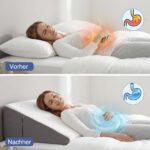 Exsnugy Keilkissen 19cm – Memory Schaum Stützkissen gegen Reflux & Schnarchen – Bild 9
