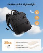 LOVEVOOK Wickelrucksack Groß – Wasserabweisend mit Wickelunterlage & Kinderwagenbefestigung – Bild 3