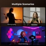 SMALLRIG RF20C LED-Videoleuchte 20W – Dimmbar mit 5 Farben & 20 Gobos für Profis – Bild 9
