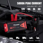 Povasee Auto Starthilfe 5000A – Jump Starter Powerbank für 12V Fahrzeuge – Bild 2