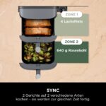 Ninja Double Stack XL 9,5L Heißluftfritteuse – Doppelkorb für 8 Personen – Bild 7