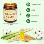 KIYTARBOO Citronella Kerze Outdoor 2er Set – 250h Brenndauer für Garten & Terrasse – Bild 2