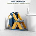Rabb 1st Toilettenleiter für Kinder – 2-in-1 Trainingssitz mit Trittbrett für Jungen & Mädchen – Bild 7
