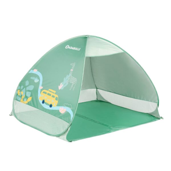 Badabulle Strandmuschel Safari LSF 50+ – Pop-Up Strandzelt mit UV-Schutz für Babys & Kinder