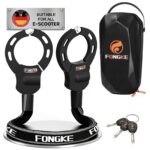 FONGKE Handschellenschloss mit EVA-Tasche – Hochsicherheits-Kettenschloss für E-Scooter & Fahrrad