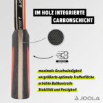JOOLA Tischtennis Set Duo Carbon – 2 Schläger, 3 Bälle & Tasche, 6-teilig – Bild 4
