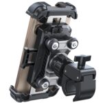 JOYROOM Motorrad-Handyhalterung mit Doppelt-Vibrationsdämpfung – 360° drehbar für iPhone & Samsung