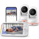 jeeber Babyphone mit 2 Kameras – 2K WLAN Videofon mit 360° Schwenk & HDR-Nachtsicht