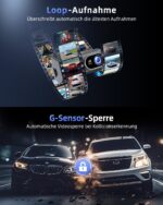CIEVIE 4K Dashcam mit 360° Drehfunktion, 1,5" IPS Display & 5G WLAN – Frontkamera – Bild 7