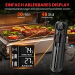 maxtachi Bluetooth Grillthermometer Kabellos – Smarte Temperaturüberwachung mit App & 150m Reichweite – Bild 2