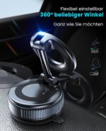 Jononser Magnetische Auto-Handyhalterung – 360° drehbar, Nano-Gel Saugnapf, MagSafe kompatibel – Bild 5