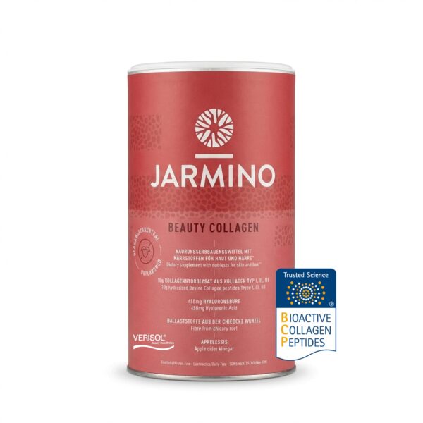 JARMINO Collagen Peptide 450g – Beauty Glow Pulver mit Hyaluronsäure & Biotin