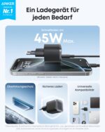 Anker Nano 45W USB-C Ladegerät – Ultra-kompakt mit GaN-Technologie für iPhone & MacBook – Bild 2