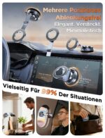 MSXTTLY Vmag S3 Magnetische Handyhalterung Auto – Dual-Fold-Arm für iPhone & Android – Bild 2
