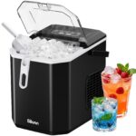 Silonn Mini Eiswürfelmaschine – 12 kg/Tag, Tragbar & Selbstreinigend