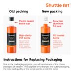 Shuttle Art Acrylfarben Set mit 18 Farben à 250ml – Künstlerqualität für alle Oberflächen – Bild 9