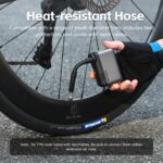 TOPUMP Mini Elektropumpe 120PSI – Tragbare Fahrradpumpe mit Druckmesser für Rennrad & Mountainbike – Bild 6