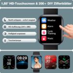 aeac Smartwatch 1,85" HD mit Telefonfunktion & Alexa – Fitnessuhr für Android & iOS – Bild 7