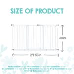 Regalo Schutzgitter Breite 73–147 cm mit Druckbefestigung & 3 Verlängerungs-Kits – Bild 2