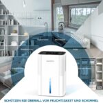Haksimey Luftentfeuchter 2800ml – Tragbar mit Abtauen, Timer & 7-Farben LED für Schlafzimmer – Bild 6