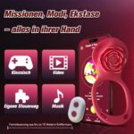 YAWNSHE Rosenblueten Vibrator mit App & Fernbedienung – Klitoris Stimulator fuer Paare – Bild 5