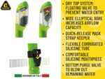 Cressi F1 Tauchermaske – Rahmenloses Tauchset mit Gehärtetem Glas für Erwachsene – Bild 7