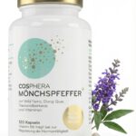Mönchspfeffer Kapseln hochdosiert – 100 mg Vitex + Vitamin B6, B12, Eisen – vegan