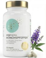 Mönchspfeffer Kapseln hochdosiert – 100 mg Vitex + Vitamin B6, B12, Eisen – vegan