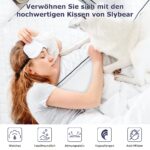 Slybear Kopfkissen 40x80 cm 2er Set – Orthopädisches Seitenschläferkissen waschbar – Bild 3