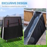 NEVERLAND Tischtennisplatte Abdeckung 165x70x185 cm – Wasserdichte Oxford 600D Schutzhülle – Bild 5