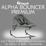 hauck Alpha Bouncer Premium Neugeborenenaufsatz – 2-in-1 Babywippe & Hochstuhlaufsatz – Bild 4