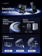LISEN 3-in-1 MagSafe Ladestation mit 25W Qi2.2 – Faltbares Schnellladegerät für iPhone & Apple Watch – Bild 8