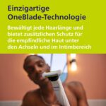 Philips OneBlade Intimate – Hybrid-Elektrorasierer mit SkinProtect für empfindliche Bereiche – Bild 2