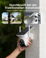 Socheerfull 2K Solar-Überwachungskamera Aussen – 350° Rundum-Schutz mit KI & Farbnachtsicht – Bild 6