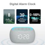 ANJANK Digitaler Radiowecker mit Bluetooth 5.0 – 4-in-1 Radio, Uhr, Nachtlicht für Schlafzimmer – Bild 6