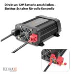 Technaxx TE16 KFZ Wechselrichter 12V/230V 1200W – TÜV-zertifizierter Inverter für Wohnmobil & Auto – Bild 7