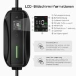dé Mobile Wallbox 11kW 3-phasig mit 5,5m Typ-2-Kabel – Schnelles EV-Laden ohne Installation – Bild 7