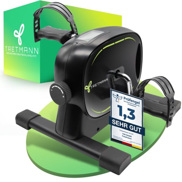 TRETMANN Pedaltrainer Basic Set – Standfester Beintrainer für Senioren & Heimtraining
