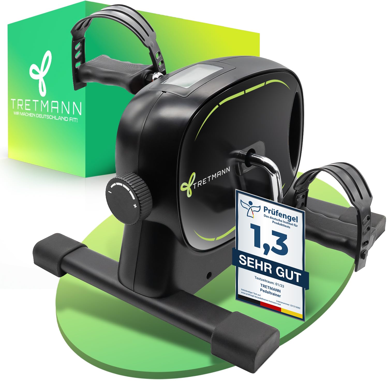 71o7fhC3LUL._SY1500_.jpg TRETMANN Pedaltrainer Basic Set – Standfester Beintrainer für Senioren & Heimtraining – Bild 1