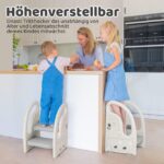 Onasti Tritthocker 2-Stufen Höhenverstellbar – Kinderschemel mit Handgriff für 1,5–6 Jahre – Bild 6